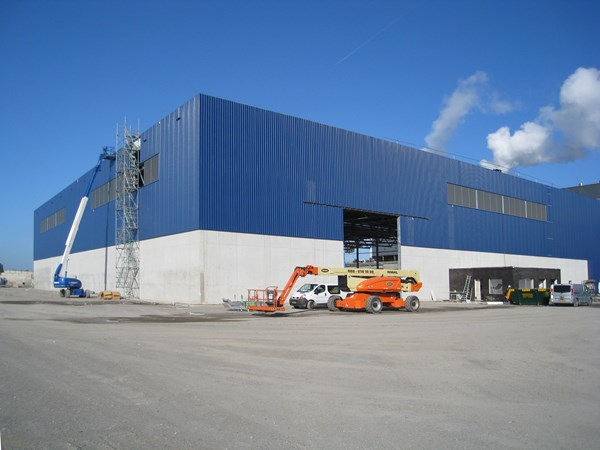 Nieuwbouw AVR overslagloods Rozenburg