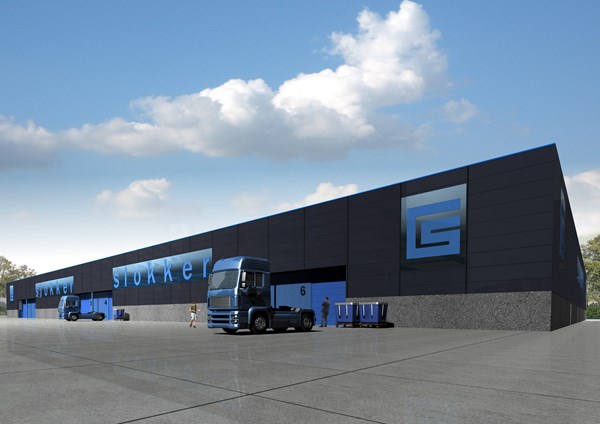 Ontwerpstudie impressie nieuwbouw productiehal Slokker
